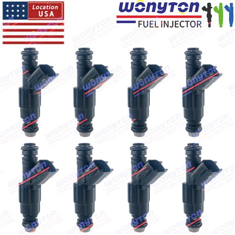 Buy Set of 8 Fuel Injectors 0280158089 EV6 For Lincoln Ford Crown ...