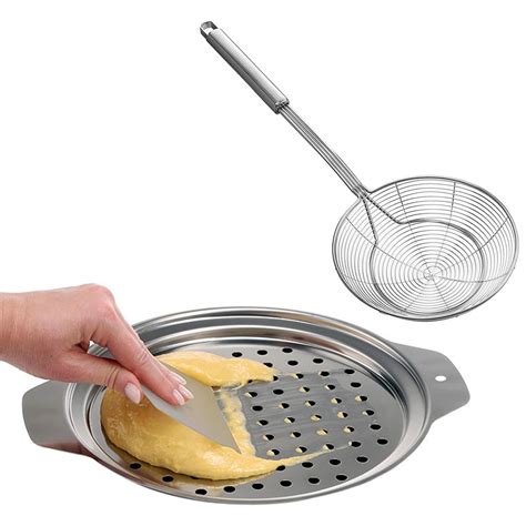 Buy KEISSCO Stainless Steel Spaetzle Maker Lid with Scraper ...