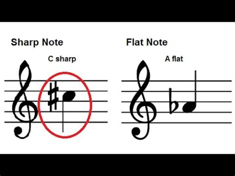 How To Read Music - Accidentals - Sharps and Flats on the Staff - Piano ...