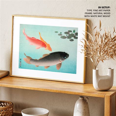 Common and Golden Carp by Ohara Koson: Buy Japanese Painting & Art ...