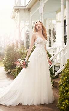 Wedding Dress by A Line Wedding Dress With Illusion Lace Bodice Martina Liana Wedding Dress