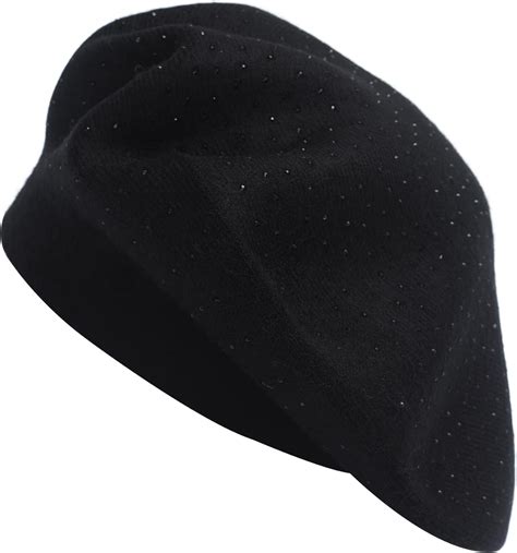 Buy ZLYC Womens French Beret hat, Reversible Solid Color Cashmere ...