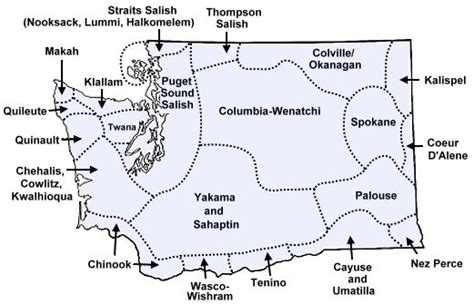 10 Washington Native American Tribes Map: Locations & History