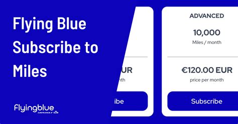 Flying Blue Launches Monthly Subscription for Miles: Subscribe to Miles ...