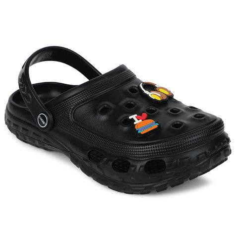 Buy A-HA Black Casual Slingback Clogs For Kids PRL-4 By Liberty