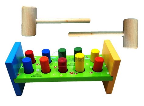 Buy FunBlast Wooden Table Piling Toy for Kids Colorful Piling Blocks ...