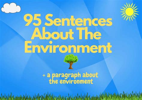 Sentences Of Environment