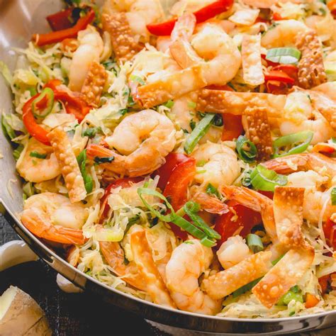 One Pan Shrimp and Cabbage Stir-Fry - Busy Cooks