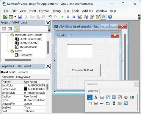 Image result for VBA Open Userform with Button