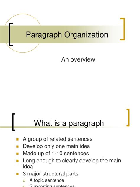 Image result for Paragraph Organization Example