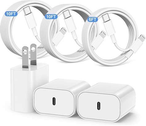 Amazon.com: iPhone Fast Charger, iPhone Charger Fast Charging 2Pack PD ...