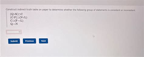 Image result for Indirect Truth Table Example