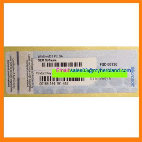 Image result for Windows 7 Pro COA Sticker