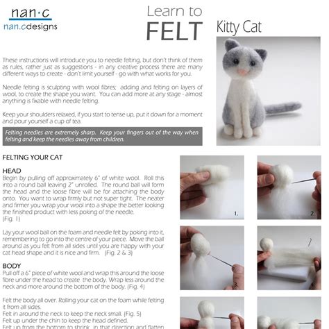 Needle Felting Cat Tutorial 的图像结果