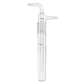 SHAUSE Glass Vacuum Cold Trap 2-Part Lab Gas Washing Bottle Solvent ...