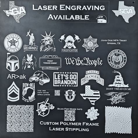 Custom Laser Engraving - Spring Guns & Ammo