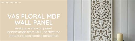 VAS Collection Home Floral MDF Wall Decoration Panel, Wall Decoration ...