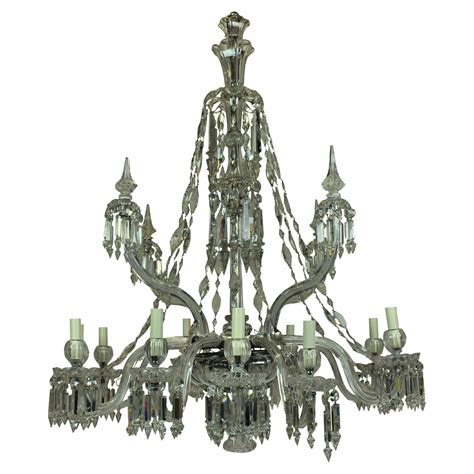19th Century English Cut Crystal Chandelier, Signed F and C Osler For ...