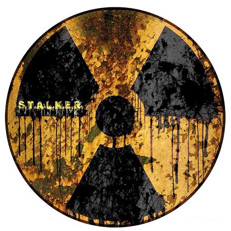 Stalker Radiation Symbol Painting by Nicole Adam - Fine Art America