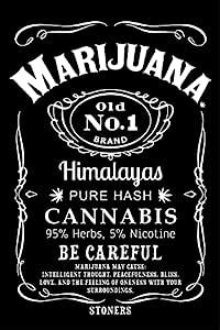 British Terminal® Marijuana Painting Poster Waterproof Canvas Print for ...