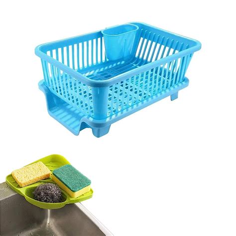 Goodsell Popular 3 in 1 Plastic Kitchen Dish Rack Drainer Drying Rack ...