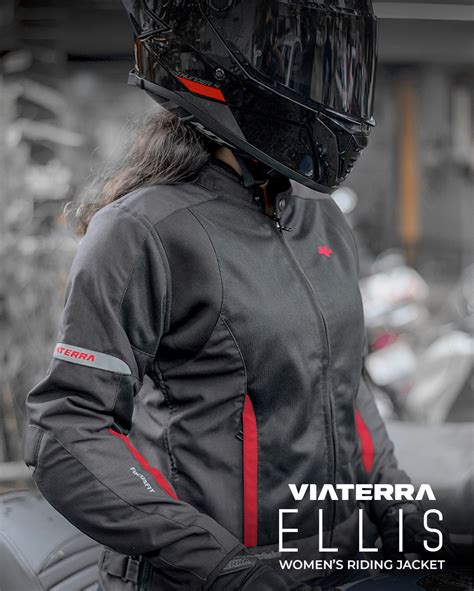 Women’s Street Mesh Motorcycle Riding Jacket | ViaTerra Ellis ...