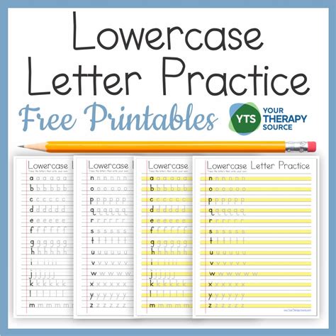 Printable Lowercase Alphabet Letters