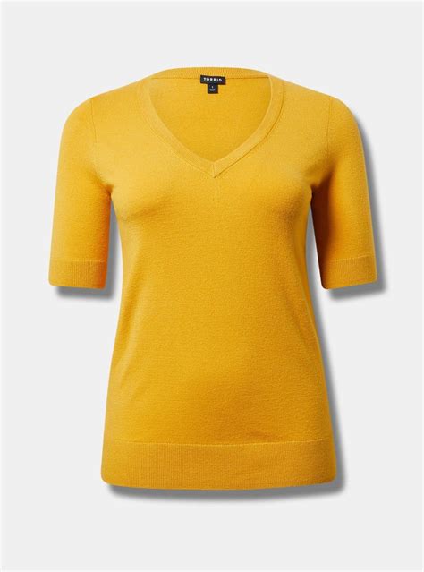 Plus Size - Everyday Soft Short Sleeve Pullover V-Neck Sweater - Torrid