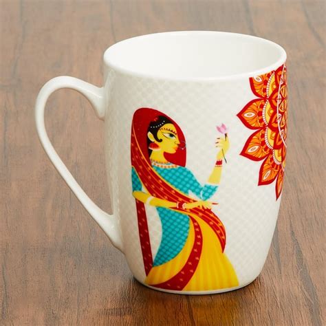 Buy Medallion Art Deco Print Cup - 400 ml from Home Centre at just INR ...