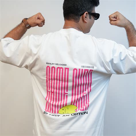 GAME // OVER WHITE - OverSized Tee – College Rivals