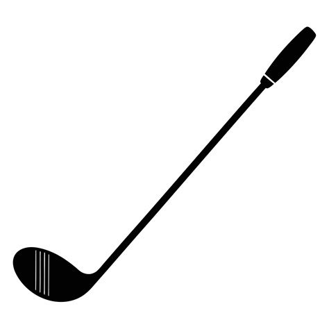 golf club black silhouette art illustration 46424393 Vector Art at Vecteezy