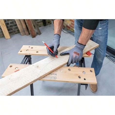 BLACK+DECKER Workmate Plus Work Bench Tool Stand Saw Horse Dual Height ...