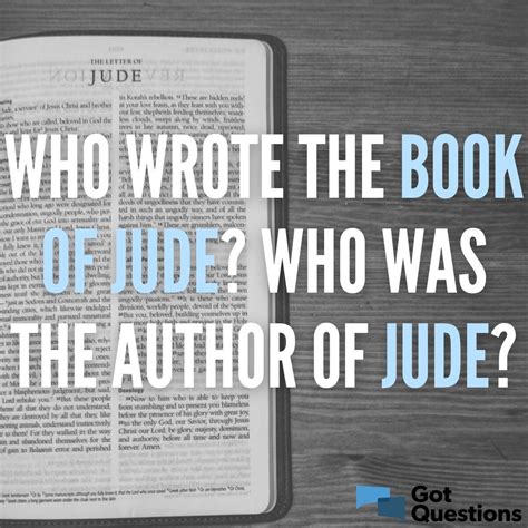 Who wrote the book of Jude? Who was the author of Jude? | GotQuestions.org