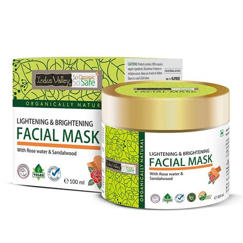 Lightening Brightening Face Mask with Rose & Sandalwood – Indus Valley