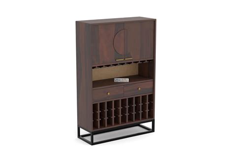 Buy Attorney Bar Cabinet (Walnut Finish) Online in India | UrbanWood