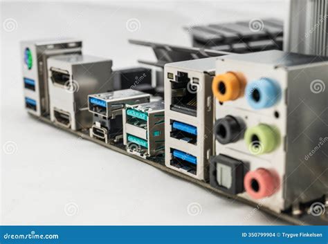 USB Ports of a Computer Motherboard.. Stock Photo - Image of processor, tech: 350799904