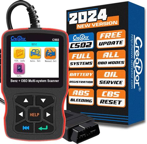 Creator C502 OBD2 Diagnostic Scanner for Mercedes-Benz Check Engine ...