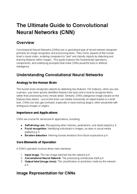 CNN Overview: A Comprehensive Guide to Convolutional Neural Networks ...