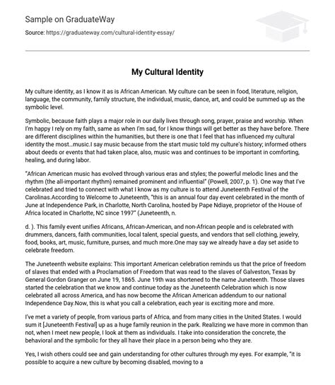 Cultural Identity Essay Example 的图像结果