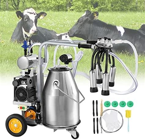 VEVOR - Electric Cow Milking Machine, 6.6 Gallon/25L 304 Stainless ...