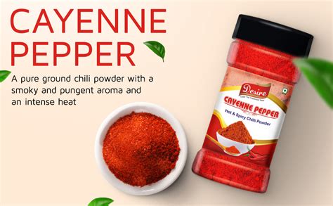 Desire Cayenne Pepper Powder 50g - Hot & Spicy Chili Powder, Perfect ...