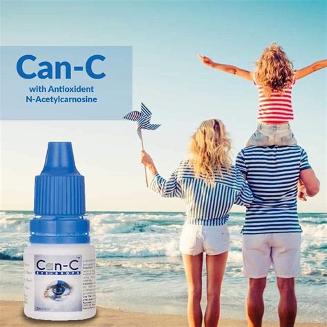 Can-C Eye Drops 5ml Vials (2-Pack) with NAC & L Carnosine - includes Eye Glass Cleaner Spray and ...