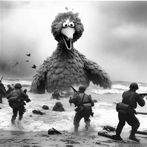 Storming the beaches of Normandy : r/MuppetAI