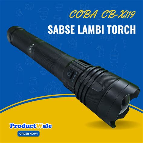 COBA CB-X119 The Longest Flashlight Torch Ever In India - ProductWale