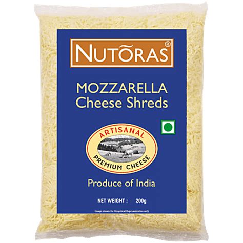 Buy NUTORAS Mozzarella Cheese Shreds Online at Best Price of Rs 189 ...