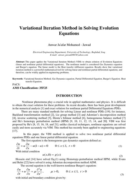 Variational Iteration Method Maths Code 的图像结果