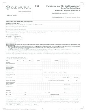 Fillable Online Functional and Physical Impairment Fax Email Print ...