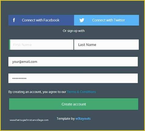 Image result for Sign Up Forms CSS