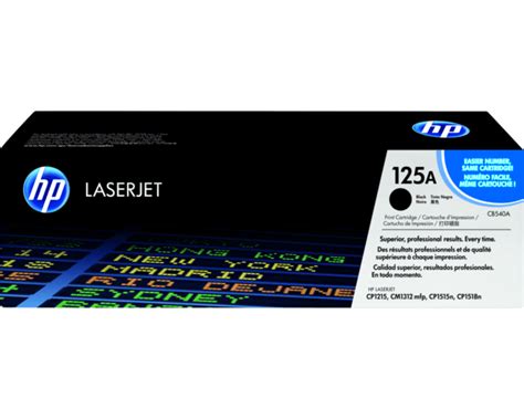 HP 125A Black Original LaserJet Toner Cartridge - (CB540A) - Shop HP ...