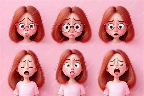 Kid mouth animation different facial expressions | Premium AI-generated ...